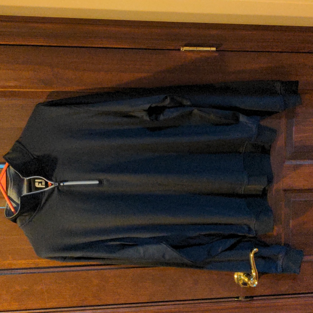 FJ footjoy pullover 1/2 zip gathered waist NWT